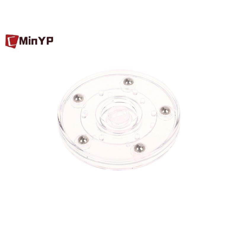 CMinYP Bàn Xoay Acrylic Trong Suốt 360 Xoay Màn Hình Đế Tròn Lười Trang Sức Trang Trí Đĩa Xoay Đồ Nội Thất Phần Cứng Vinh Quang