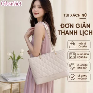 Túi Đeo Vai Nữ Da Tổng Hợp Túi Tote Khóa Kéo Sức Chứa Lớn Phong Cách Tối Giản Đi Làm