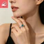 Thiết kế thích hợp kim cương carbon cao dát nhỏ và tươi mát, nhẫn đơn giản và đa năng