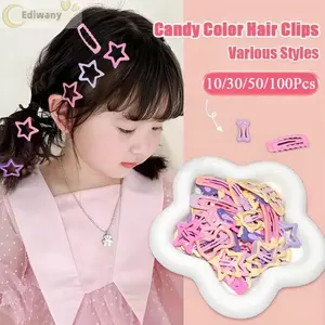 EDIWANY 10 / 30 / 50100 Kẹp Tóc, Phụ Kiện Tóc Màu Kẹo Kẹp Tóc Trẻ Em, Các Loại Hình Tóc Mini Barrettes Tiệc Trẻ Em