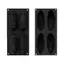Khuôn silicon bánh Mousse 4 khoang dành cho món tráng miệng hồ trăn và sô cô la tự làm dễ dàng [VN]