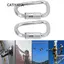 CATIYAHA 1 / 2 Kẹp Carabiner Thép, Khóa treo hình chữ D 40Cr Thép 45KN, Bạc bền bỉ Khóa tự động Carabiner Leo núi ngoài trời