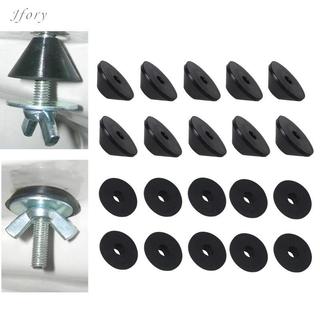 Jfory 10 Miếng Đệm Niêm Phong Nhà Vệ Sinh Bình Nước Vít Gioăng Cao Su Chống Trơn Trượt Phụ Kiện Lavatory Để Cố Định Rời Ghế Vệ Sinh Cao Su SBR Bền Đẹp