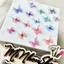 Set 5 Bướm vải voan MINI 2 lớp cánh đính đá cho nail, makeup, phụ kiện tóc,thời trang,đồ thủ công