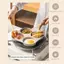 MAKY 1Pc 4 Lỗ Trứng Pancake Chảo Chiên Nonsti Chảo Skillet Pot 4 Trứng Bếp Omelet Ham Maker Cho Nhà Bếp Dụng Cụ Nấu Ăn VN