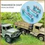 3 Trục truyền động kim loại CVD cho B16 B36 Q60 Q63 Q64 Fayee FY004 MN-77 6WD 6X6 RC Xe nâng cấp các bộ phận