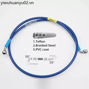 Xe Máy Xe Điện Phía Trước Phía Sau Đĩa Phanh Ống Phanh Ống Phanh 15cm Áp Lực Cao Đốt Ống Titan 10 Mm Thép Họng