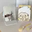 Thỏ ỏ nhỏ kẻ sọcGươc Gọn Gấp Trang Điểm Mini Da PU Để Bàn Dễ Mang Đi