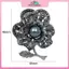 MYPANDA Kim Cương Giả Hoa Thắt Nơ Thổ Cẩm Dành Cho Nữ Vintage Thanh Lịch Lớn Trâm Cài Áo Mùa Đông Áo Len Thổ Cẩm Chất Lượng Cao.