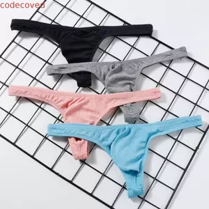 Quần lót nam CODECOVED, Quần lót nam eo thấp, Quần lót nam họa tiết ren thoáng khí Quần lót nam màu trơn Quần lót thể thao