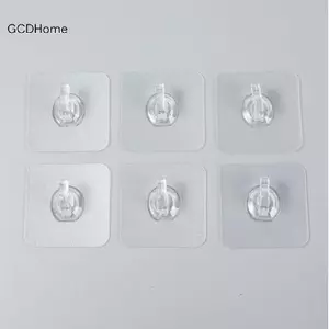 GCDHome 5 Cái Móc Siêu Keo Trong Suốt Mạnh Mẽ Tự Dính Treo Tường Cho Nhà Bếp HOT