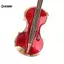 KUZHEN 1 Thời Trang Thanh Lịch Màu Đỏ Violin Chân Trâm Cài Nữ Pha Lê Kim Cương Giả Nhạc Cụ Cài Áo Phụ Kiện Trang Sức HOT