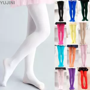 Quần YUJUNI, Quần trang phục biểu diễn khiêu vũ màu trơn, Quần co giãn Vớ dự tiệc