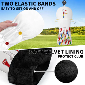 Vỏ câu lạc bộ Golf No. 1 Vỏ bọc câu lạc bộ bằng gỗ Fairway Vỏ bảo vệ đầu chống nước PU