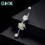 GHX Trái Tim Bướm Hoa Rốn Nhẫn Nữ Thiết Kế Dễ Thương Với Thép Không Gỉ Trang Phục Mùa Hè VN