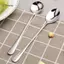 GCDHome Tay Cầm Dài Bằng Thép Không Gỉ Thìa Cà Phê Kem Món Tráng Miệng Thìa Trà Cho Dã Ngoại Phụ Kiện Nhà Bếp Thìa Cà Phê Đậu HOT