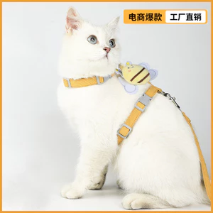 Little Bee Cat Lực Kéo Dây Hình Chữ I Chống Phá Vỡ Đi Chơi Đi Chơi Dây Mèo Có Thể Điều Chỉnh Dây Đeo Ngực Dây Mèo 6.26 1HTT