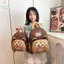 Túi đi học GILL Capybara, Ba lô Capybara hoạt hình nhẹ, Ba lô mẫu giáo nhiều túi Nylon dung tích lớn