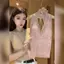 Influencer Bán chạy Ren Ren Ren Gợi Cảm Hot-Rhinestone Pure Desire Camisole Mùa hè Hot Girl Thời trang Slim-fit