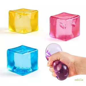 Exhila Dễ Thương Khối Đá Hình Bóp Đồ Chơi Bền TPR Cho Lo Âu Giảm Trường Học Sử Dụng Tại Nhà