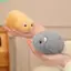 QEARY Golden Hamster Đồ chơi sang trọng, Hoạt hình Chuột tăng chậm Đồ chơi bóp sang trọng, Đáng yêu Vòng lông tơ hình động vật hình búp bê Xmas