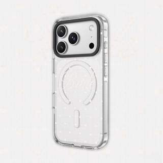 Dot Letters Clear Black HỒNG CAMERA RING EDITION Tác động từ tính Hút trong suốt cho IPhone 17 / 16 / 15 / 14 / 13 Pro Max Air với bao bì cao cấp