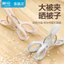 6 Chiếc Gói Camellia Chống Gió Kẹp Hộ Gia Đình Sấy Chăn Quần Áo Sấy Kẹp Chăn Kẹp Mạnh Mẽ Lớn Kẹp Giá Đỡ P1W2