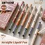 GETVOW 6 Cái / bộ Bút Gel, Bút trung tính khô nhanh mực đen 0,5mm, Công cụ viết nạp lại dung lượng lớn đa chức năng dành cho học sinh