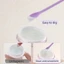 NKSFX 3 chiếc Dụng cụ cạo silicon, Thìa đào mỹ phẩm kéo dài mềm, Bộ cọ trang điểm hai đầu Mini cầm tay