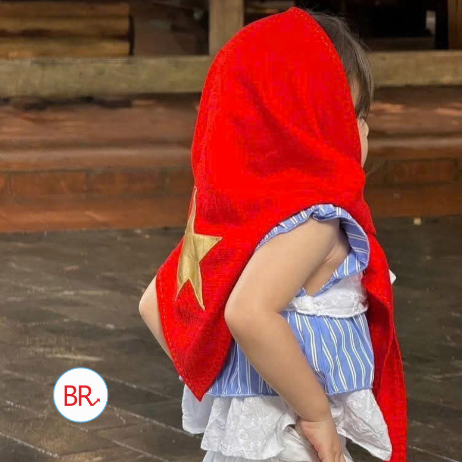 [có sẵn- hỏa tốc hcm]Khăn Quàng Đỏ Sao Vàng Nhũ 2 Lớp,Khăn Cờ Tổ Quốc,Khăn Yêu Nước Tự Hào Việt Nam, Quà Tặng Lưu Niệm