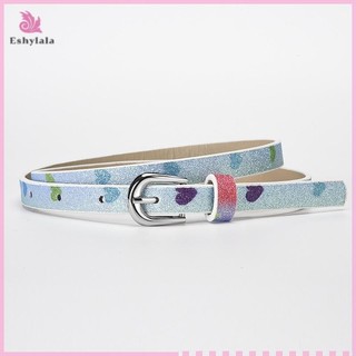Thời Trang Sáng Bóng Lấp Lánh Nữ Thắt Lưng Vuông Pin Khóa Quần Jean Thắt Lưng Nữ Dây Thắt Lưng Quần Jean Bạc Hồng Dây Trang Trí [MỚI]