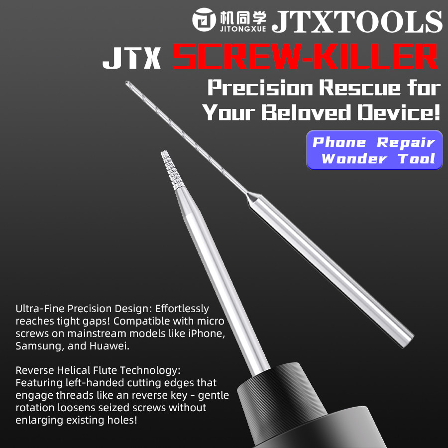 JTX SK-1 Vít Killer Set Chuyên Nghiệp Vít Extractor Cho iPhone Điện Thoại Di Động Sọc Mài Nhanh Loại Bỏ Vít Dụng Cụ