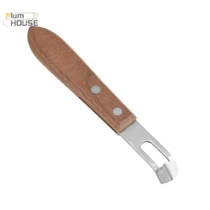PlumHOUSE 1 Máy gọt vỏ chanh bằng thép không gỉ Dụng cụ gọt vỏ trái cây chống ăn mòn Thân thiện với môi trường Tay cầm gỗ chống rỉ Dụng cụ nhà bếp Dao gọt vỏ VN