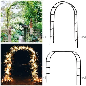 CAST Giá đỡ hoa vòm, Hỗ trợ cây leo Bóng bay xanh đen Trắng vòm, Phụ kiện nghệ thuật sắt lắp ráp tự do sáng tạo Khung hoa Cửa trong nhà ngoài trời