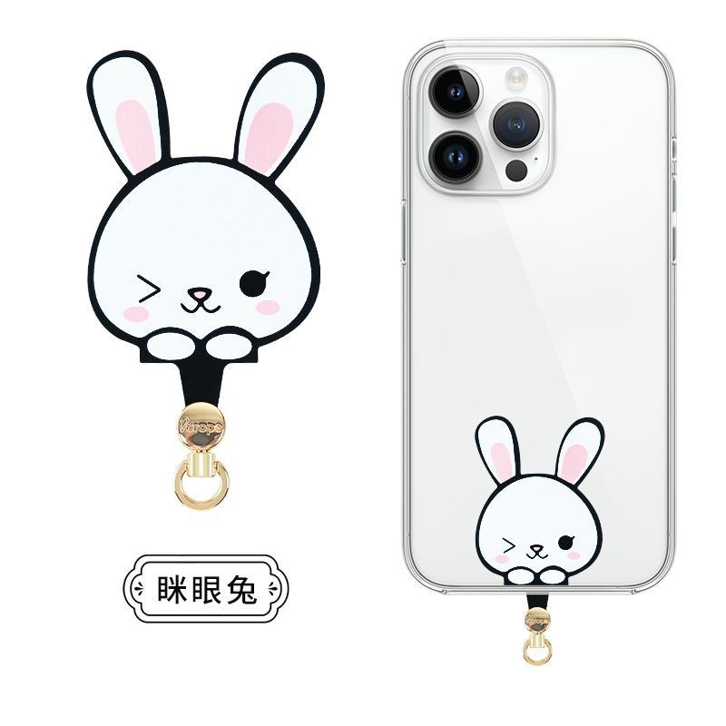 Kẹp điện thoại di động cố định!!Arope Siêu Mỏng Có Thể Xoay 360 Độ Điện Thoại Di Động Gioăng Màu Thỏ Tinh Tế Dây Đeo Điện Thoại Di Động Kẹp Điện Thoại Di Động Đa Năng Cố Định Kẹp Liên Kết Dây Đeo Điện Thoại Di Động