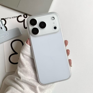 [JLK] Ốp điện thoại mờ siêu mỏng sang trọng có bảo vệ ống kính kính kính cho iPhone 17 16 15 14 13 12 11 Pro Max Plus 17 Air Clear Back Bìa cứng