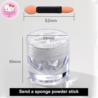 Moonlights 1g Gương Mạ Pha Lê Móng Tay Nghệ Thuật Độ Bóng Cao Trong Suốt Ánh Trăng Trắng Aurora Móng Tay Trang Trí Móng Tay Salon EN