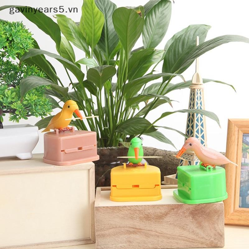# gavin # 1 Hộp đựng tăm dễ thương sáng tạo Gag Hộp tăm chim tự động .