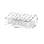 Khay lưu trữ Acrylic CHEESELY, Giá đỡ ngăn lưu trữ trong suốt, Giá đựng đồ bằng nhựa 7 khe nhà bếp