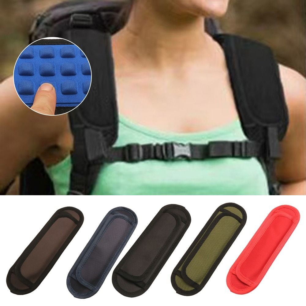 HOBBYIN 1 Miếng đệm vai chống trượt cho túi máy tính xách tay, tháo rời, thoáng khí bằng Nylon, phụ kiện dây đeo thay thế