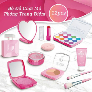 Bộ Đồ Chơi Mô Phỏng Trang Điểm, Chất Liệu An Toàn Không Thêm Màu, Quà Sinh Nhật Cho Bé Gái