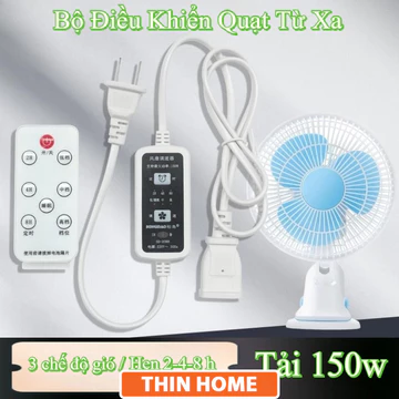 Bộ Chuyển Đổi Quạt Thường Thành Quạt Thông Minh Có Remote Điều Khiển Từ Xa 3 Tốc Độ, Chế Độ Ngủ, Hẹn Giờ 2/4/8h ThinHome