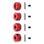 RC Xe Nâng Cấp Đầu Nối Lục Giác 12MM Bộ forTRAXXAS MINI RC Phụ Kiện Xe Hơi Màu Đỏ
