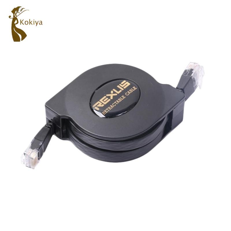 Cáp có thể thu vào kokiya Cat-6 Gigabit Ethernet cho bộ định tuyến Wifi Mạng LAN 1m