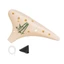 Nhựa cầm tay Ocarina với 12 lỗ ngón tay tiện dụng để chơi thoải mái trong bài học buổi hòa nhạc hoặc du lịch