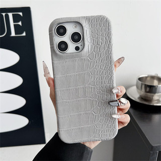 Ốp lưng iPhone 17promax 17Air 17 11 13 13pro 13promax 14 14pro 14promax 15 15pro 15promax 16 16pro 16promax 16plus Họa Tiết Da Cá Sấu Cạnh Dầu Nửa Gói