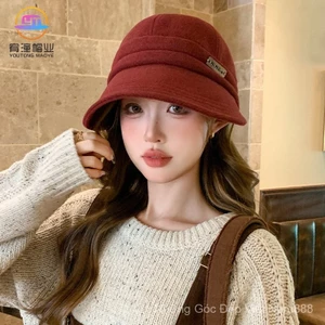 Mũ Xô Nhỏ Retro Hàn Quốc Chống Gió, Sang Trọng Cho Mùa Thu