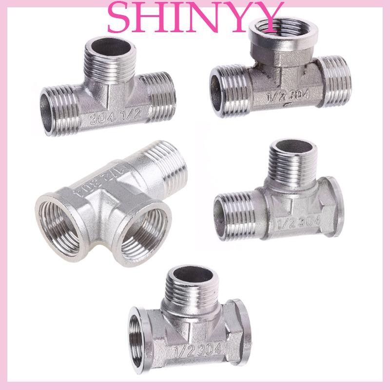 SHI G1 2 Tee Phụ kiện ống nước 3 chiều Thép không gỉ cho loại T có ren