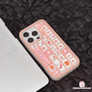 Ốp Lưng Cho Iphone 16 12 14 15 17 13 11 Pro Max Air 14 8 16 7 6 15 Plus XR X XS MAX SE 2020 Hoa Lãng Mạn Dễ Thương HelloKitty Giải Trí 3D Bàn Phím