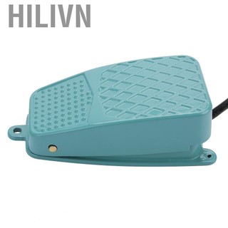 hilivn Power Foot Switch TFS-2 Nonslip Hợp kim nhôm Bàn đạp điện đặt lại AC 250V 10A SPDT có vỏ Bạc Tiếp điểm cho dây chuyền lắp ráp Máy công cụ